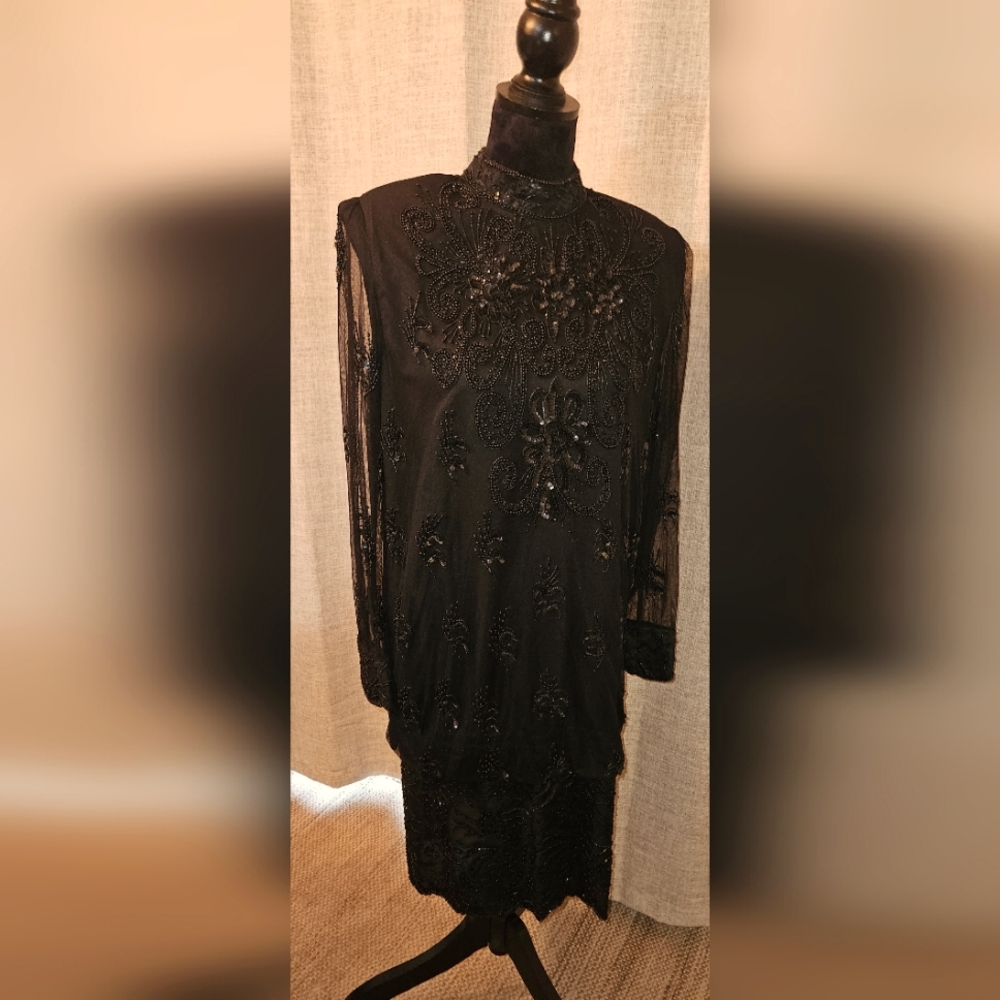 VINTAGE BEADED Carina Gown